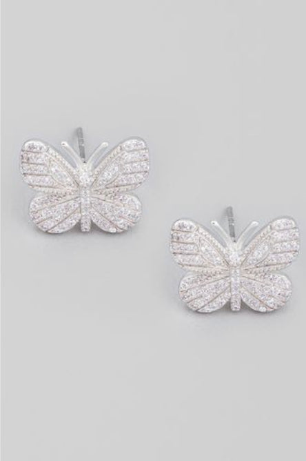 Mini Butterfly Stud Post Earrings