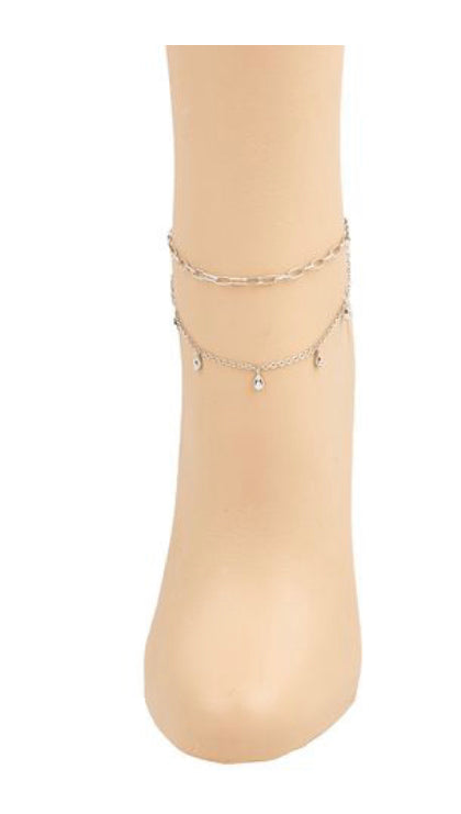 Teardrop Station Anklet